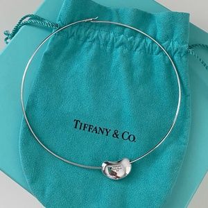 Tiffany Bean Sterling Silver Wire Necklace